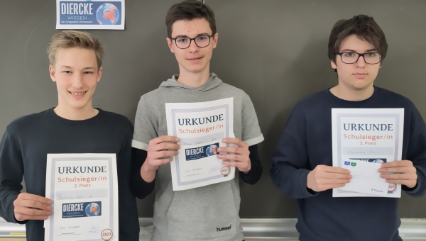Gewinner des Geografiewettbewerbs