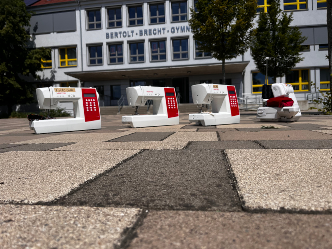 Vorbereitung der Modenschau für die Schulgala